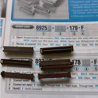 Connecteurs IDC à profil bas KEL 8925E-080-179-F pour câble plat à pas de 0,635 mm, marron, pour applications d'imprimante/sensorielle