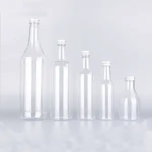 Пластиковая бутылка в форме вина, пластиковая бутылка для сока 150 мл, прозрачная бутылка из ПЭТ