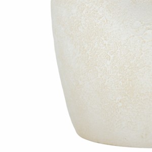 Vaso in terracotta con bordo ondulato, accessorio scultoreo testurizzato per l'arredamento della casa, soggiorno, vaso decorativo per fiori - Product Image 5