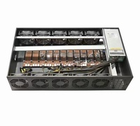 Boîtier de serveur silencieux 12 GPU avec cartes graphiques 3090 RTX, cadre de boîtier 8 à 12 GPU, format ATX, carte mère de serveur, alimentation électrique en stock