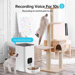 OEM 6L Otomatik Evcil Hayvan Besleyici, Kameralı, Tuya Uygulaması Kontrolü, Çift Yönlü Ses, Kedi Köpek Kuru Mama Dağıtıcısı, Wifi Akıllı Evcil Hayvan Besleyici, Kameralı - Product Image 3