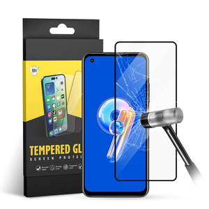 Protector de pantalla de vidrio templado, pegamento completo de seda 9h 2.5D para Asus Zenfone 8 9 Flip ROG Series Phone 5 6 5S Ultimate Pro