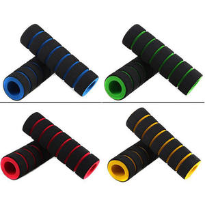 Empuñaduras de espuma para manillar de bicicleta, 22,2mm, antideslizantes, para bicicletas de carretera, ciclismo, negro, verde - Product Image 1