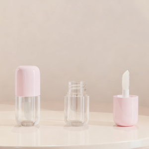 Cute Capsule Portable Empty Plastic Tube for Lipstick Liquid Blush Highlighter Eyeshadow Customizable Cosmetic Packaging - Product Image 4