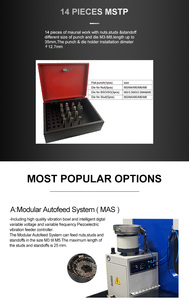 M3-M10 tự clinching Fastener Max 6ton lực lượng tự động thức ăn của nhãn hiệu nút điều khiển thủy lực chèn Máy ép - Product Image 4