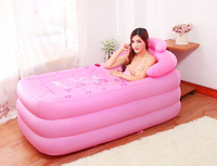 Baignoire de spa gonflable en plastique épais et pliable pour adulte