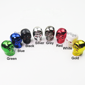 Cars Tires <span class=keywords><strong>Valve</strong></span> Stem Caps Cover Dustproof Cool Skull Head Red Eye <span class=keywords><strong>Valve</strong></span> Caps Black Chrome - Product Image 6