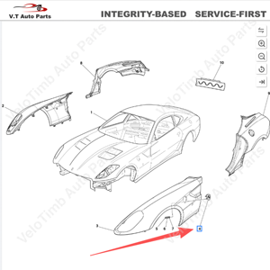 Piezas Originales Genuinas, Emblema Decorativo para Guardabarros Delantero para <span class=keywords><strong>Ferrari</strong></span> 599 OEM 68578900/986822, Aspecto Lujoso y Deportivo - Product Image 4
