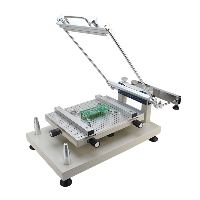 PTR-C300 Desktop Frameless PCB Solder Paste Stencil Printer High Precision Manual Pcb Printer Machine for PCB Production Line