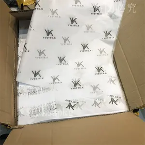 Белая Подарочная салфетка с логотипом на заказ 17 г для наращивания волос и одежды для парика
