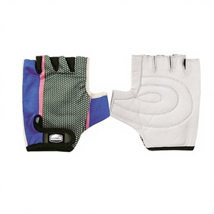 Guantes de Gimnasio Saibro de Medio Dedo, de Cuero PU, Unisex, para Entrenamiento, Ejercicio Físico, Levantamiento de Pesas - Product Image 4