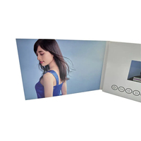Brochure vidéo personnalisée, format 2,4/5/7/10 pouces, carte de vœux LCD, envoi vidéo LCD, brochure vidéo TFT