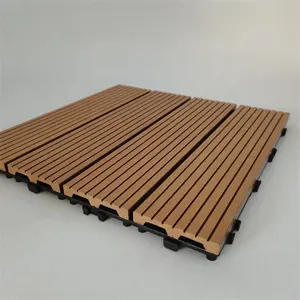 Ngoài trời Chống UV lồng vào nhau gỗ nhựa sàn vườn WPC DIY boong gạch giá rẻ decking gạch