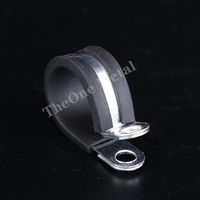 Pinces à tuyau réglables en acier inoxydable Collier de serrage pour câble robuste avec collier de serrage doublé de caoutchouc EPDM en plastique Système de mesure métrique