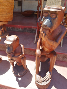 Auténtica Arte Mural Africano Tribal Tallado en Madera, Panel Decorativo de Madera Tallado a Mano - Product Image 5