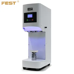 Автоматическая машина для запечатывания консервных банок для Жестяной Крышки фруктовых напитков, герметичный запайщик, FEST