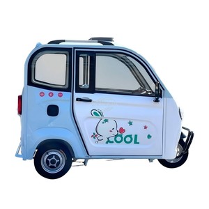 Tricycle compact entièrement fermé conçu pour les petites familles, offrant une conduite confortable et sèche en toutes saisons - Product Image 1
