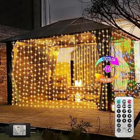Guirlande lumineuse LED RGBIC intelligente avec contrôle via application mobile, édition DIY, en cuivre, pour décoration intérieure et extérieure, 10M USB 1M