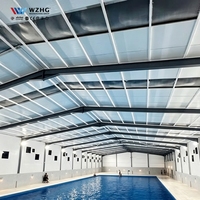 Estructura de Acero Resistente para Parques Acuáticos, Estructura de Acero para Piscinas Cubiertas, Techo para Parques Infantiles, Parque Acuático