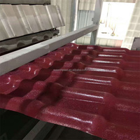 PVC UPVC ASA plástico corrugado azulejo esmaltado hoja de techo compuesto que hace la máquina