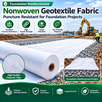 Tissu géotextile d'ingénierie résistant aux perforations en polyester pour le renforcement des fondations
