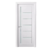 Porte intérieure moderne en bois massif sur mesure, porte à panneau plat en bois composite pour chambre, maison, hôtel avec cadre
