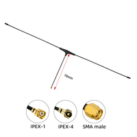 Antenne radio FPV ELRS longue portée 433 MHz en forme de T, personnalisable (360 MHz, 550 MHz, 700 MHz, 750 MHz)