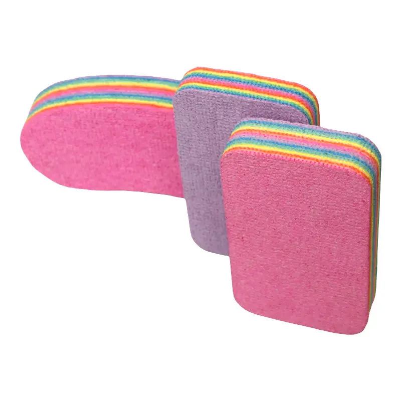 Removable Multi-layer PVA Cleaning System Rag Microfiber Cloth Towel Sponge for Kitchen Rainbow New Home Appliance Sustainable