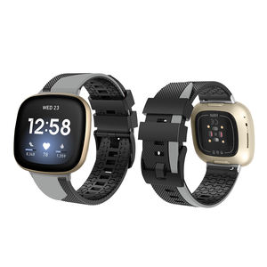 <span class=keywords><strong>Bracelet</strong></span> de montre en silicone souple à bande unique pour <span class=keywords><strong>Fitbit</strong></span> Versa 3 4 Sense Smart Sport Watch Accessoires <span class=keywords><strong>Bracelet</strong></span> Étanche <span class=keywords><strong>Homme</strong></span> - Product Image 4