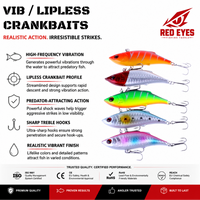 REDEYES VIB-3 Leurre dur en plastique, appât simulé, coulant, pour toutes les couches d'eau, pour la pêche au saumon en rivière, vente en gros OEM