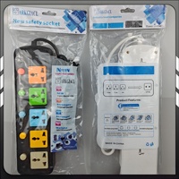 Regleta Eléctrica Industrial Universal al por Mayor con 3 Tomas, Cable de Extensión Multitoma, Puertos USB, Cable de 2m, Logotipo Personalizado