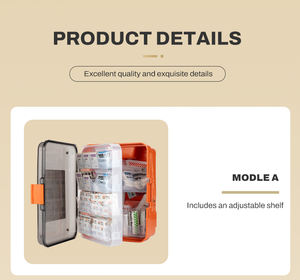 Rhino Rescue Outdoor Medical <span class=keywords><strong>Box</strong></span> di sopravvivenza custodia impermeabile ABS PP supporto a parete scatola di pronto soccorso medico traumatologico - Product Image 3