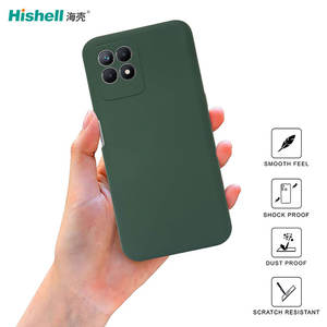 Nouvelle coque de téléphone en Silicone liquide de couleur personnalisée couverture antichoc souple pour <span class=keywords><strong>Realme</strong></span> <span class=keywords><strong>Narzo</strong></span> 50 vert foncé - Product Image 2