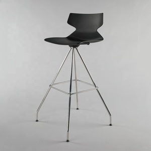 <span class=keywords><strong>Tabouret</strong></span> <span class=keywords><strong>de</strong></span> <span class=keywords><strong>bar</strong></span> haut pivotant à 360 degrés en acier inoxydable moderne avec pieds en plastique, conforme à la norme ANSI/BIFMA, pour la maison, le <span class=keywords><strong>bar</strong></span>, la salle à manger et l'hôtellerie - Product Image 1
