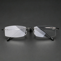 Nouvelles lunettes de lecture unisexes vintage ultra-légères sans monture, à verres correcteurs anti-lumière bleue, pour presbytie