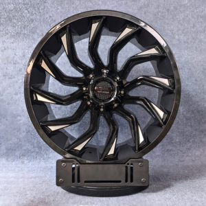 Rines de Aleación de Aluminio Multirradio 20x9 22x12, Nuevos Rines de Fundición Todoterreno con PCD 5/6x139.7/127mm para Camionetas RAM GMC Ford F-250 / F-350 - Product Image 5