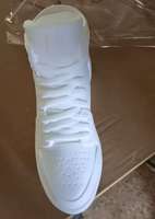 Chaussures personnalisées faites à la main, figurines DIY, chaussures blanches fluides, modèle d'ours violent en briques fluides pour la peinture à l'acrylique