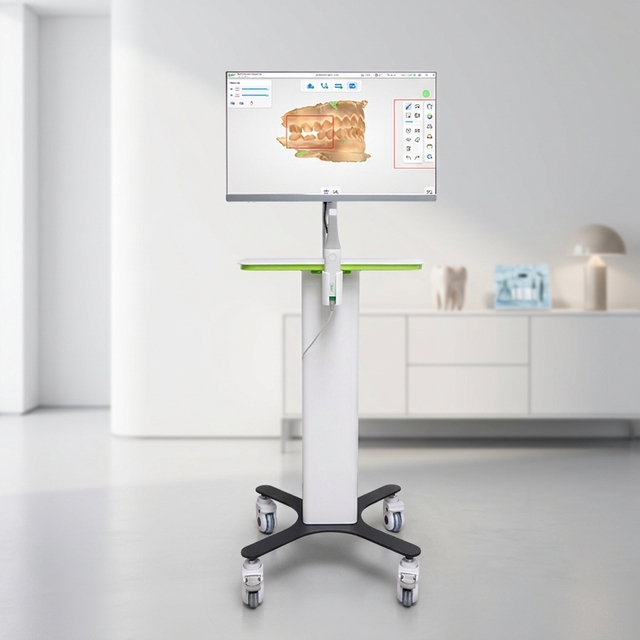 Dental Oral Intraoral 3D Scanner Touch Screen PC Cart High Speed Intraoral Scanner for Dental Hospital