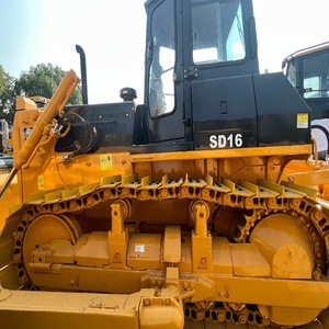 Bulldozer sur chenilles Shantui SD16 d'occasion à prix réduit, faible nombre d'heures de travail, 160 CV, engin de construction avec inspection complète - Product Image 4