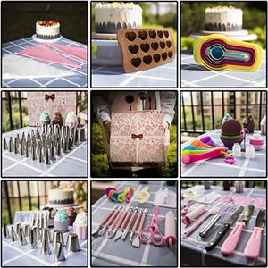 Kits de décoration personnalisés en gros, 464 pièces améliorées avec un ensemble de moules à charnière, fournitures de pâtisserie pour débutants - Product Image 5