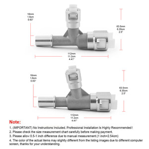 Connecteur de tuyau de chauffage HVAC en métal 15055342 15055343 pour Cadillac <span class=keywords><strong>Escalade</strong></span> pour Chevrolet Tahoe/Silverado pour GMC Sierra/Yukon - Product Image 5