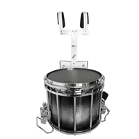 Kit de tambourin de fanfare scolaire avec harnais de transport blanc réglable pour les joueurs débutants et les corps de parade