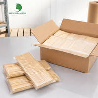 Tusuk Sate Bambu Seragam dengan Lapisan Kering Oven, Tusuk Sate untuk Pengolah Daging Komersial