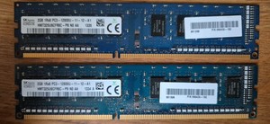 2 x SK Hynix 4GB (2X2GB), PC3 1Rx8, 12800U-11-12-A1, <span class=keywords><strong>HMT325U6CFR8C</strong></span>-<span class=keywords><strong>PB</strong></span> <span class=keywords><strong>N0</strong></span> <span class=keywords><strong>AA</strong></span> - Product Image 1