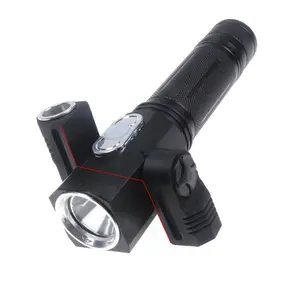 180 Degree Rotating T6 Torch Outdoor Portable Stand Light Hunting Fishing Magnet Flashlight