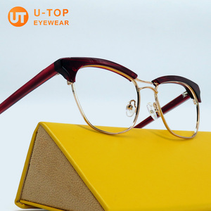 Montures de lunettes optiques Utop, mode, haute densité, luxe, <span class=keywords><strong>pour</strong></span> hommes, design œil de chat, en acétate - Product Image 2