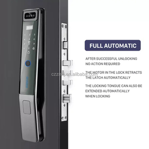 बायोमेट्रिक फिंगरप्रिंट और डिजिटल कीपैड उच्च सुरक्षा कुंजी कोड डोर लॉक के साथ फिंगरप्रिंट एक्सेस सुरक्षा लॉक - Product Image 1