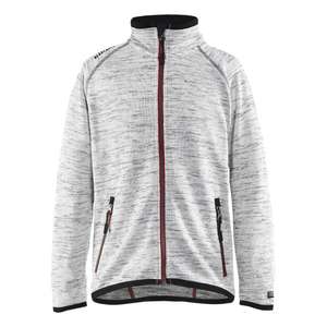 BLAKLADER - 919021199056134/140 Veste tricotée enfant Gris chiné/rouge-EAN 7330509609149 WORK JACKETS - Product Image 1