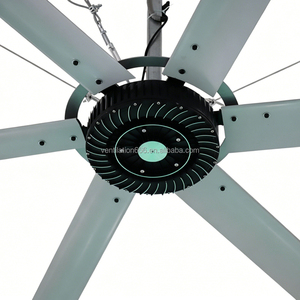 <span class=keywords><strong>Ventilateur</strong></span> de <span class=keywords><strong>plafond</strong></span> industriel HVLS de 4,2 m à 6 pales, à aimant permanent, avec commande VFD pour le refroidissement de grands espaces en entrepôt et atelier - Product Image 1