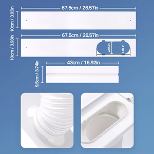 Kit de 3 Piezas para <span class=keywords><strong>Ventana</strong></span> de <span class=keywords><strong>Aire</strong></span> <span class=keywords><strong>Acondicionado</strong></span> al por Mayor: Placa Deslizante + Conector de <span class=keywords><strong>Tubo</strong></span> Adaptador de <span class=keywords><strong>Ventana</strong></span> de Boca Plana + Manguera de Escape - Product Image 2